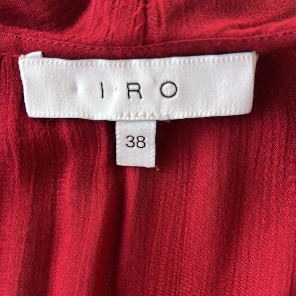 IRO Red Ruffle Top - Picture 6 of 11